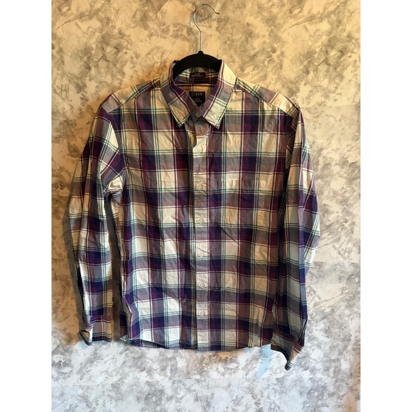 J.Crew Other - J.Crew Slim Untucked Flex Washed Mens Plaid Long Sleeve Button Down Shirt‎ Small